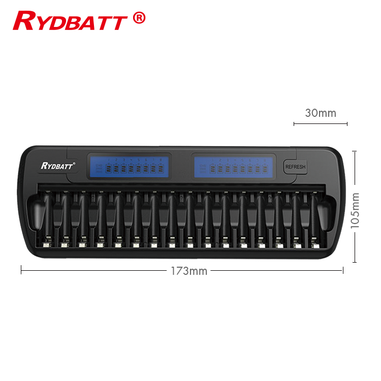 16 Slot NiMH Charger With LCD Display